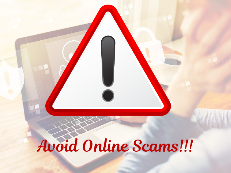 Graphic warning teens on how to make money online as a teen scams.