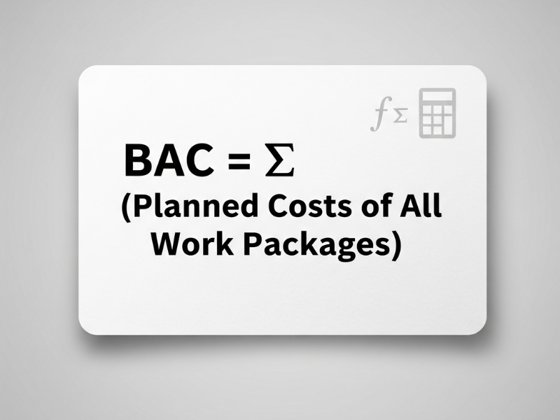  formula to calculate budget at completion