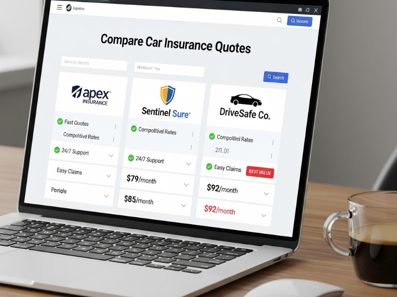 Why choose MyWebInsurance.com auto insurance benefits illustration.