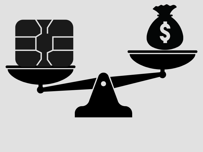 Visual representation of Nvidia stock valuation being weighed against earnings