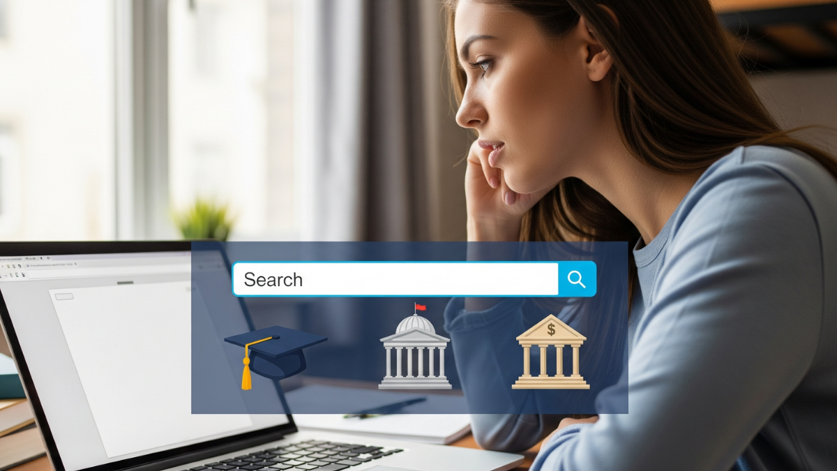 How to get student loans featured image student comparing federal and private options